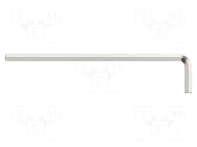 Wrench; hex key; HEX 6mm; Overall len: 184mm; Plating: nickel WIHA WIHA.01208