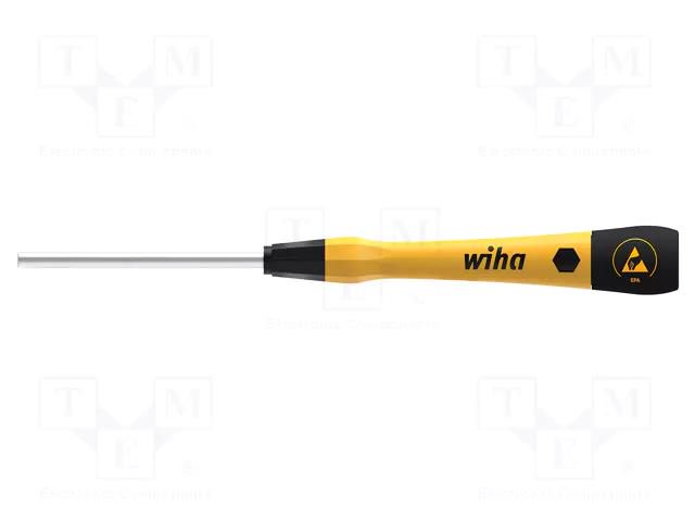Screwdriver; precision; 6-angles socket; HEX 3mm; ESD WIHA WIHA.43687