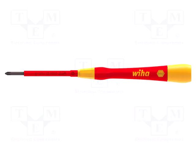 Screwdriver; insulated,precision; Phillips; PH0; 1kVAC WIHA WIHA.42378