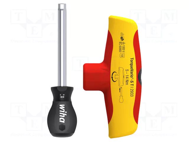Screwdriver handle; torque,insulated; 1kVAC; Holder: hexagonal WIHA WIHA.43177