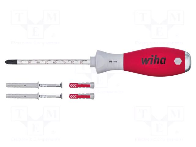 Screwdriver: for impact; Size: 6mm; Blade length: 100mm; 5pcs. WIHA WIHA.41289