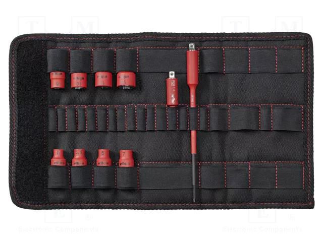 Wrench-set; 6-angles,insulated,socket spanner; steel; 1kVAC WIHA WIHA.43466