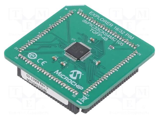 Plug-in module; Components: DSPIC33CK64MP105; prototype board MICROCHIP TECHNOLOGY MA330052