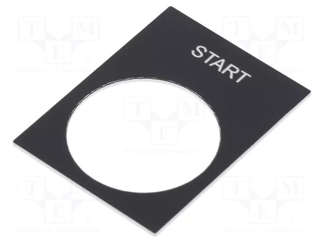 Label; black; Button marking: START; control cassette; 30x40mm SCHNEIDER ELECTRIC ZB2BY2303
