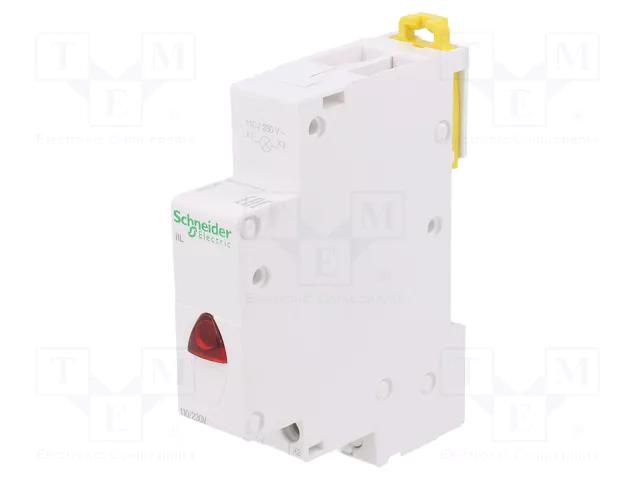 LED indicator; 110÷230VAC; for DIN rail mounting; Colour: red SCHNEIDER ELECTRIC A9E18320