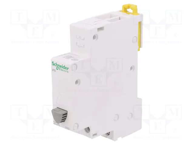 Pushbutton switch; 250VAC; 20A; for DIN rail mounting; ACTI9 SCHNEIDER ELECTRIC A9E18033