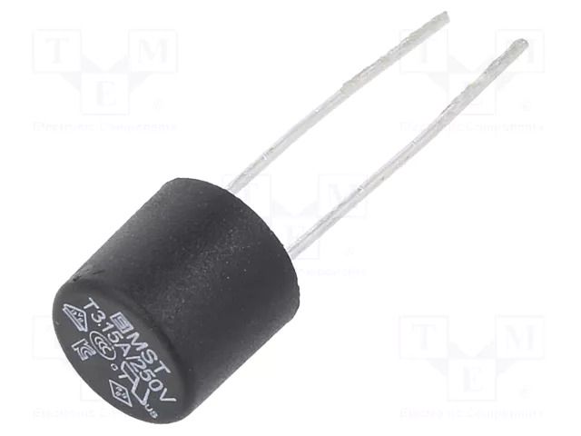 Fuse: fuse; 3A; 250VAC; time-lag; TR5; MST SCHURTER 0034.6820