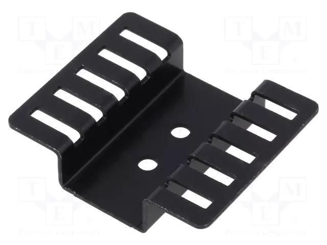 Heatsink: extruded; U; TO220; black; L: 37.3mm; W: 44.5mm; H: 9.7mm Advanced Thermal Solutions ATS-PCB1021