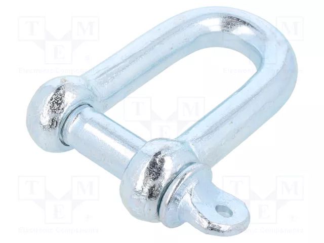 Dee shackle; steel; for rope; zinc; 20mm DROMET D-SK20