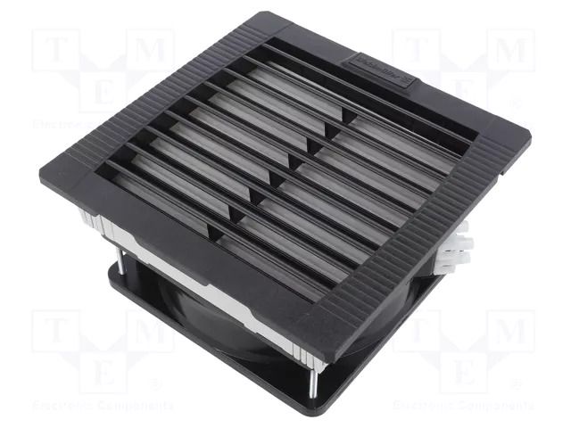 Fan: AC; axial; 230VAC; 64m3/h; 44dBA; IP55; 145x75x145mm; black WEIDMÜLLER FF-22-55/230V-BK