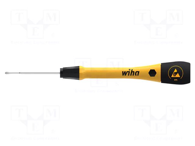 Screwdriver: precision; Phillips; PH1; Blade length: 60mm; ESD WIHA WIHA.43678