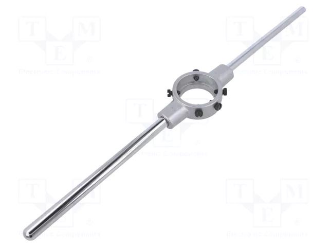 Diestock; Grip capac: G 3/8"-G 1/2",Mf16-Mf20; L: 450mm; Ø: 45mm VÖLKEL VOLKEL-15008