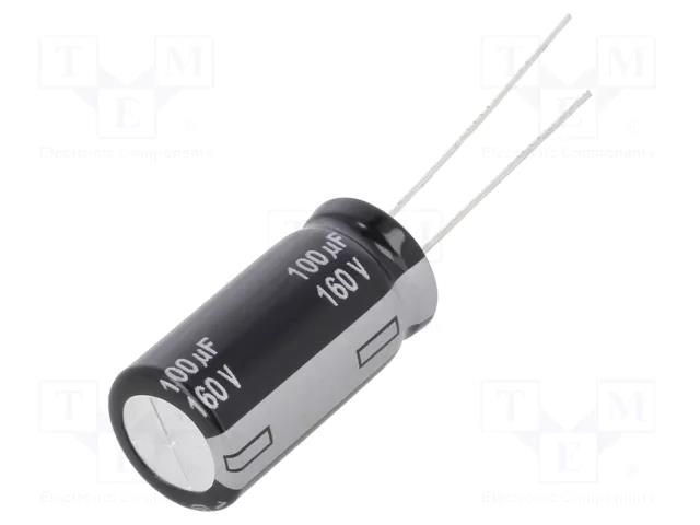 Capacitor: electrolytic; THT; 100uF; 160VDC; Ø12.5x25mm; ±20%; EE PANASONIC EEUEE2C101