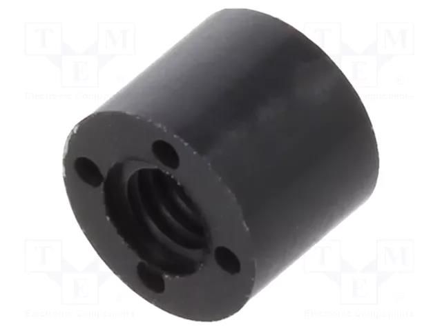 Spacer sleeve; cylindrical; polyamide; M2,5; L: 4mm; Øout: 5mm DREMEC DR182RDM2.5X04