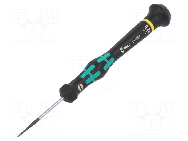 Screwdriver; precision; slot; 1.2x0.25mm; Blade length: 40mm WERA WERA.05118000001