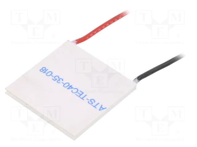 Module: Peltier; 24.1V; 8A; 40x40x3.5mm; 111.5W; ceramics; 20AWG Advanced Thermal Solutions ATS-TEC40-35-018