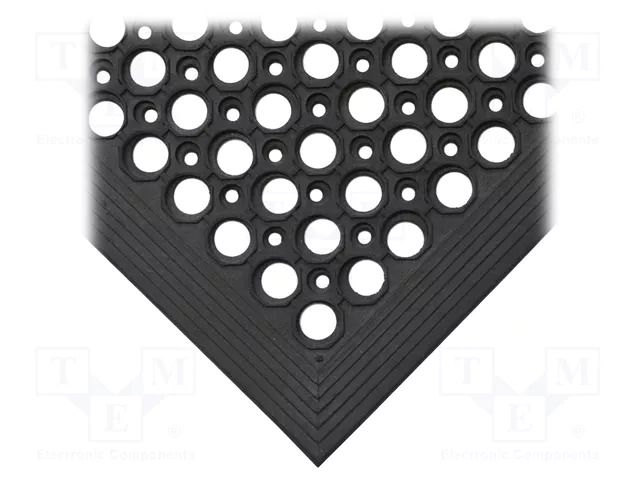 Entrance mat; Width: 0.9m; L: 1.5m; rubber,nitryl; black; Rampmat COBA EUROPE COBA-RP010001