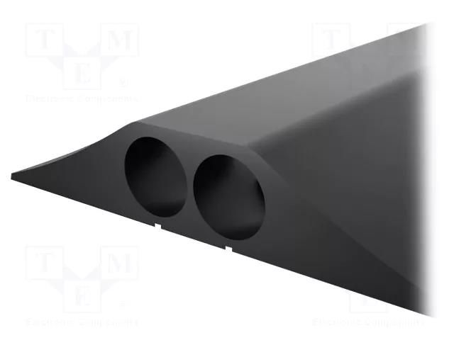 Cable protector; Width: 156mm; L: 4.5m; PVC; H: 30mm; black COBA EUROPE COBA-CP010009