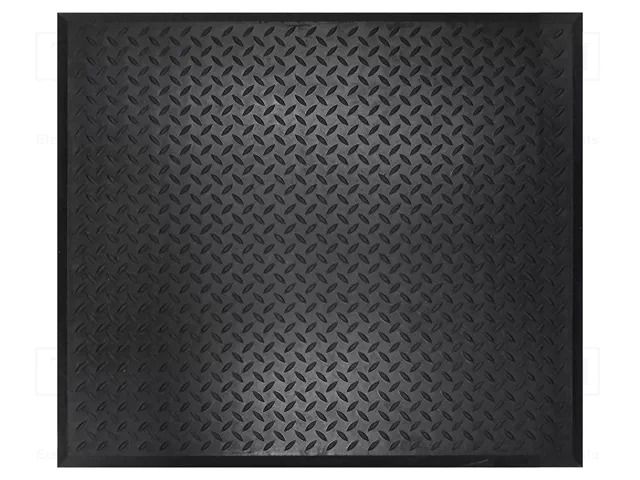 Anti fatigue mat; Width: 0.7m; L: 0.8m; rubber,nitryl; black COBA EUROPE COBA-CL010004