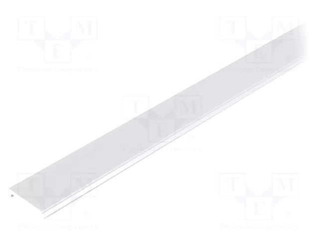 Cover for LED profiles; white; 1m; Kind of shutter: C2; push-in TOPMET TOP-89000138