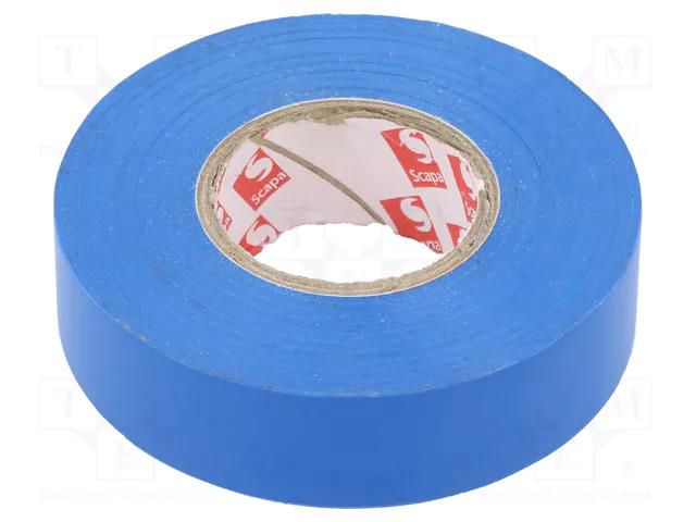 Tape: electrical insulating; W: 19mm; L: 25m; Thk: 0.15mm; blue; 170% SCAPA SCAPA-6022-19/25BL