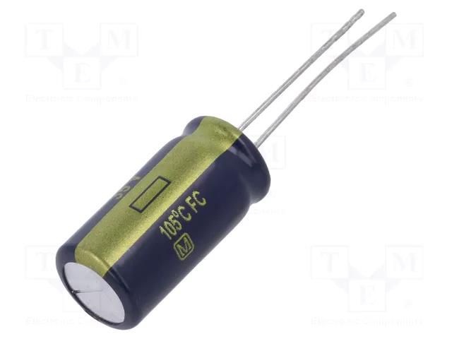 Capacitor: electrolytic; low ESR; THT; 470uF; 35VDC; Ø10x20mm; ±20% PANASONIC EEUFC1V471B