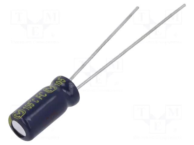 Capacitor: electrolytic; low ESR; THT; 22uF; 35VDC; Ø5x11mm; ±20% PANASONIC EEUFC1V220