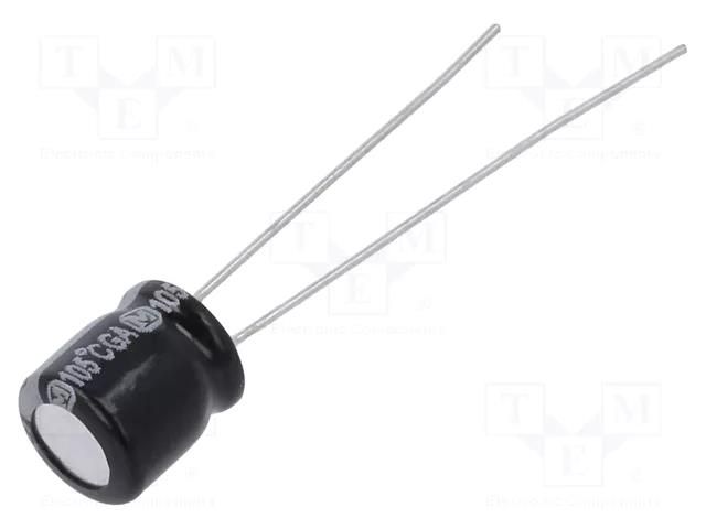 Capacitor: electrolytic; THT; 33uF; 25VDC; Ø6.3x7mm; Pitch: 2.5mm PANASONIC EEAGA1E330