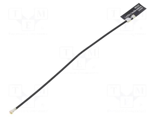 Antenna; Bluetooth,WiFi,ZigBee; 3.6dBi; linear; for ribbon cable MOLEX 2069941100