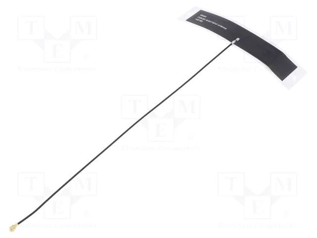 Antenna; GSM,LTE; 1.3dBi,2.6dBi,3.5dBi; linear; Len: 200mm; U.FL MOLEX 1461850200