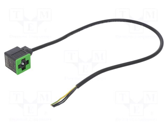 Connection lead; plug; Type: A; PIN: 3; Contacts ph: 18mm; female MURRELEKTRONIK 7000-18001-6160050