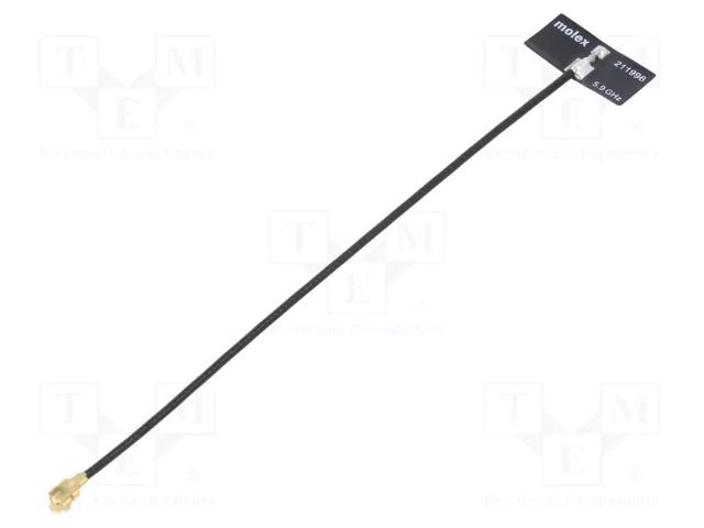 Antenna; Wideband; 5.5dBi,6.4dBi; linear; for ribbon cable; U.FL MOLEX 2119960100