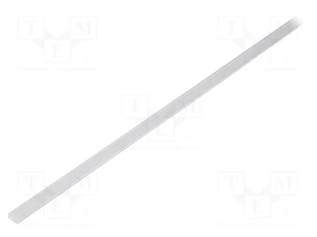 Cover for LED profiles; white; 2m; Kind of shutter: C2; push-in TOPMET TOP-89000238