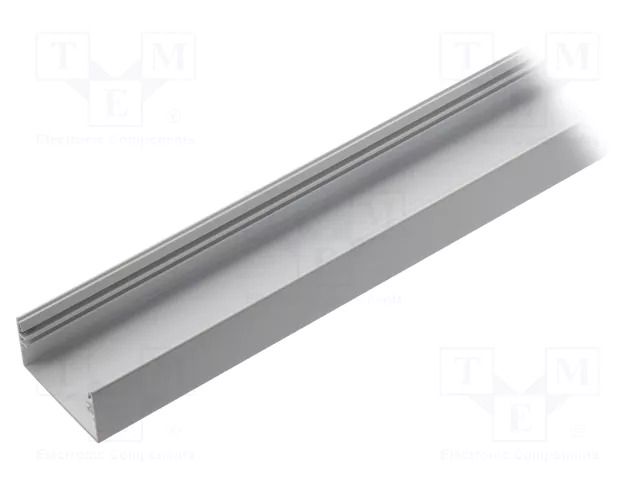 Profiles for LED modules; white; L: 1m; LOWI; aluminium; surface TOPMET TOP-LOWI/WH-1M