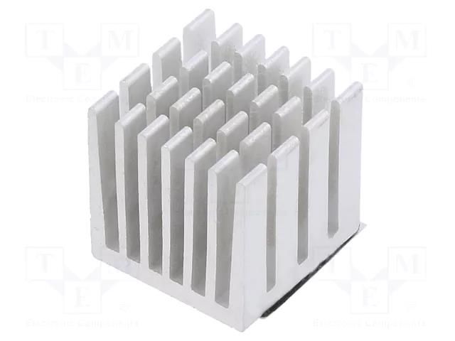Heatsink: extruded; grilled; Raspberry Pi; silver; L: 15mm; W: 15mm  ODS-13808