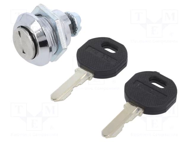 Lock; cast zinc; 10mm; Body: chromium plated ELESA+GANTER GN115-SC-10