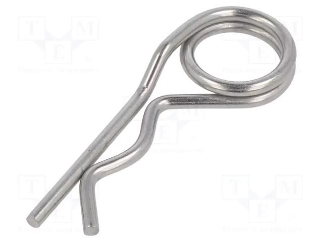 Cotter pin; stainless steel; Ø: 4mm; L: 94mm; Shaft dia: 18÷30mm ELESA+GANTER GN1024-NI-4-D