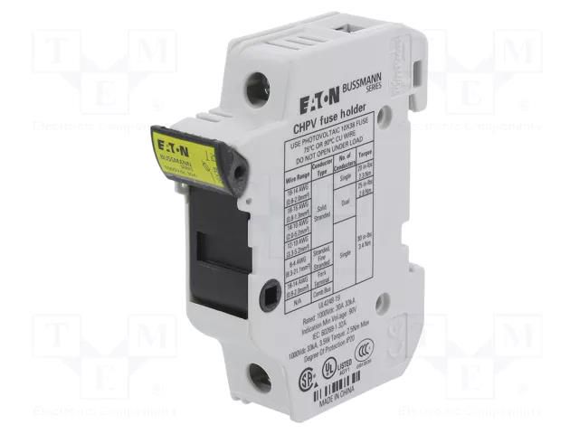Fuse holder; 10.3x38mm; for DIN rail mounting; 30A; Poles: 1; IP20 BUSSMANN CHPV1U