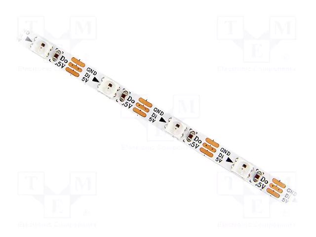 Programmable LED tape; RGB; 3535; LED/m: 60; 4mm; white PCB; IP20 IPIXEL LED S004060DA3SA5