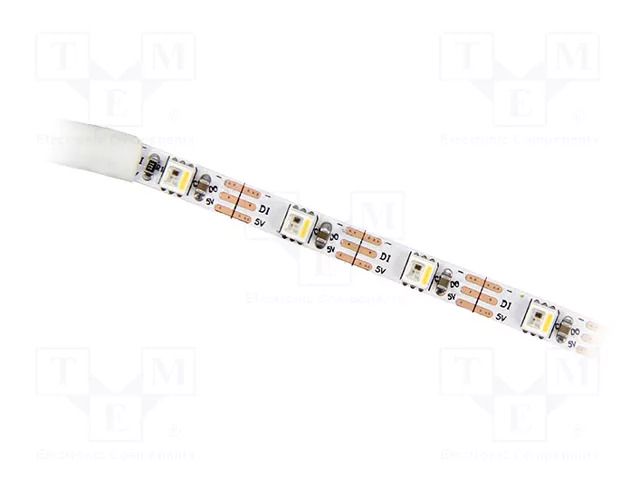 Programmable LED tape; RGBW; 3535; LED/m: 60; 5mm; white PCB; IP20 IPIXEL LED S005060DA4SA1