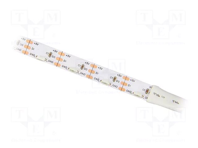 Programmable LED tape; RGB; 4020; LED/m: 60; 8mm; IP20; 120°; 12W/m IPIXEL LED S008060IA3SA1