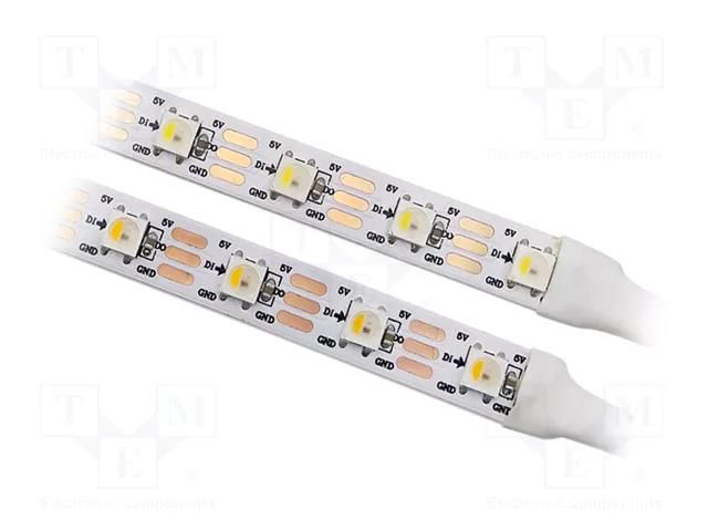 Programmable LED tape; RGBW; 5050; LED/m: 60; 10mm; white PCB; IP20 IPIXEL LED S010060CA4SA1