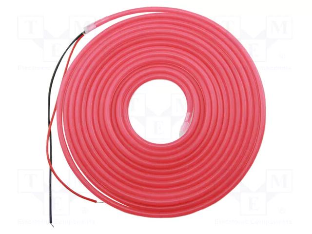 NEON LED tape; red; 2835; LED/m: 120; 6mm; IP65; 8W/m; Thk: 12mm IPIXEL LED N006120BB1LZ-R