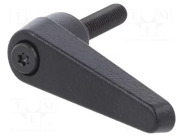 Lever; adjustable; Thread len: 25mm; Lever length: 45mm; GN 101 ELESA+GANTER GN101-14-M6-25-SW