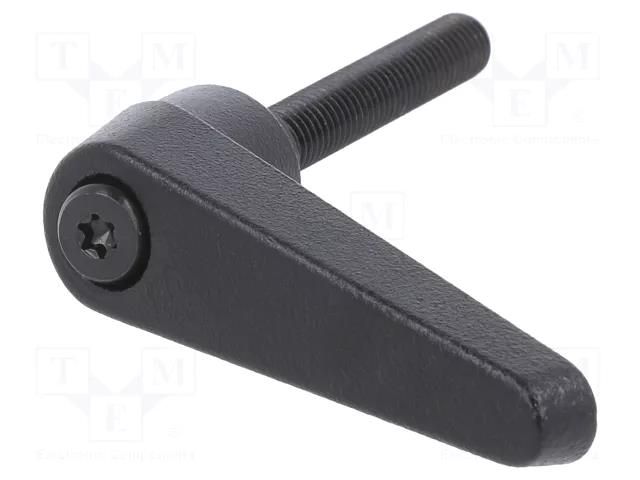 Lever; adjustable; Thread len: 20mm; Lever length: 62mm ELESA+GANTER GN101-18-M8-20-SW