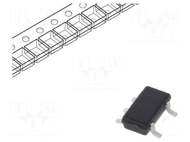 IC: digital; NAND; Ch: 1; IN: 2; CMOS; SMD; TSOP5; 2÷5.5VDC; -55÷125°C ONSEMI MC74VHC1G00DTT1G