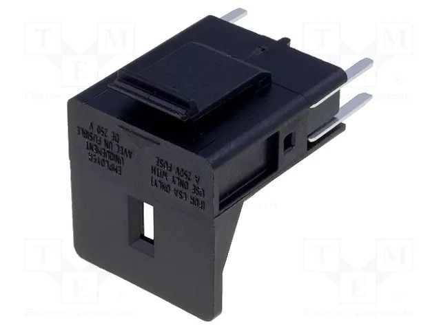 Fuse drawer; IEC 60320; Des: fuse x2; 5x20mm SCHURTER 4305.0001