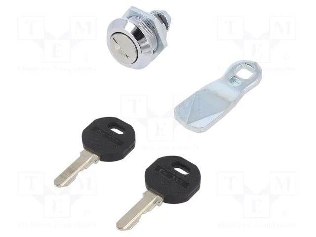 Lock; cast zinc; 20mm; Body: chromium plated ELESA+GANTER GN115-SC-20