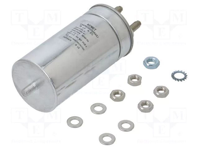Capacitor: polypropylene; 70uF; 1100VDC; 480VAC; 50A; M12 screw KEMET C44PMGR5700RASJ