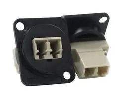 FIBER OPTIC ADAPTER, LC JACK, MULTIMODE EHLC2M